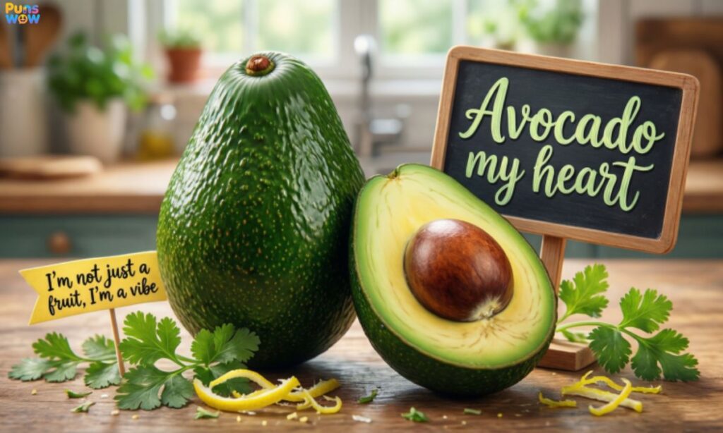 Avocado Caption Puns