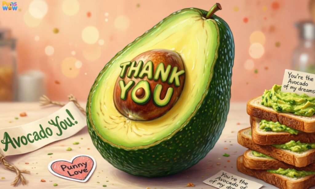 Avocado Thank You Puns