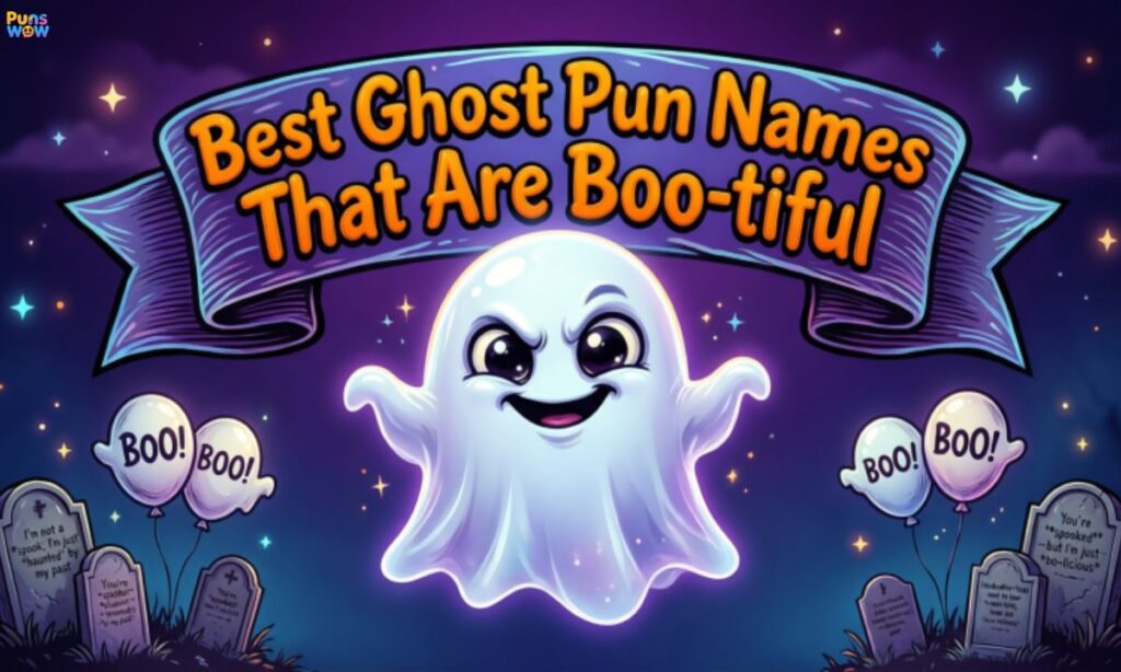Best Ghost Pun Names That Are Boo-tiful