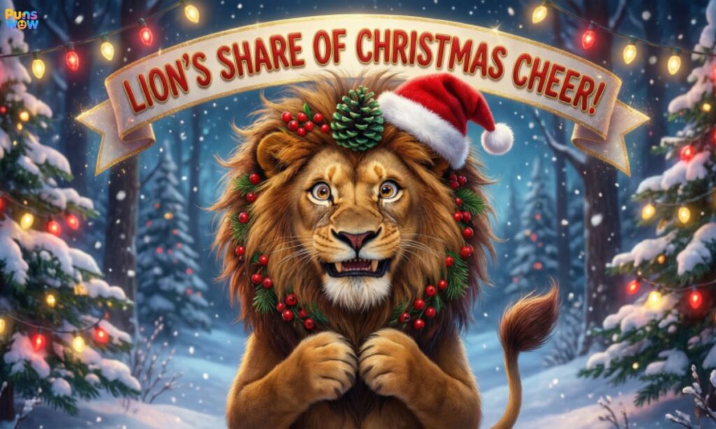 Christmas Lion Puns