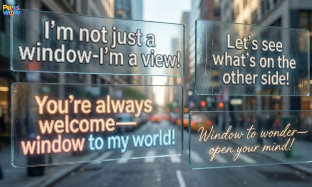 Clever Window Puns for Friends
