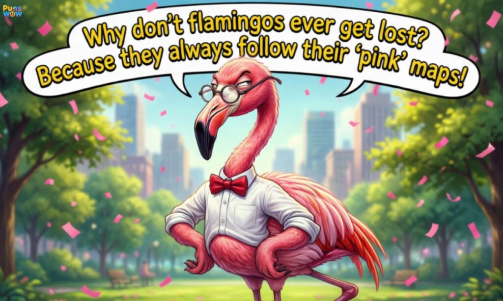 Flamingo Dad Jokes and Puns for Adults