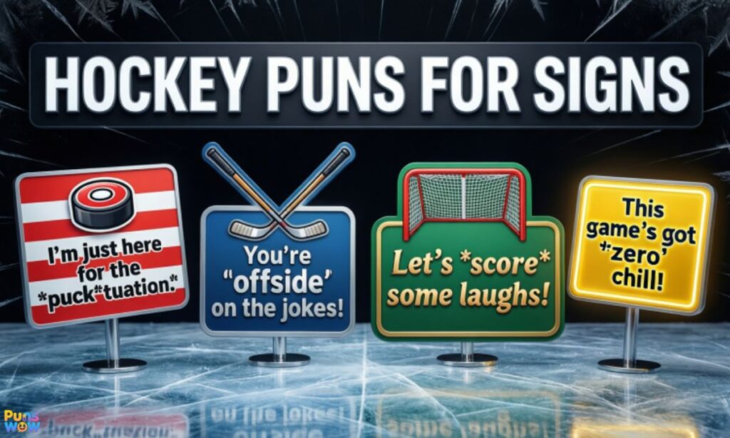 Hockey Puns For Signs