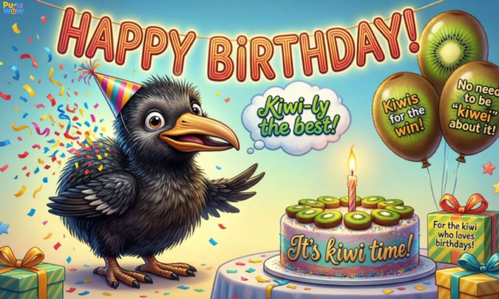 Kiwi Birthday Puns