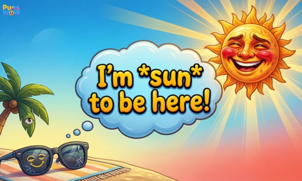 Sunburn Puns Captions