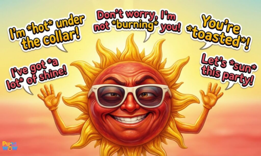Sunburn Puns For Social Media