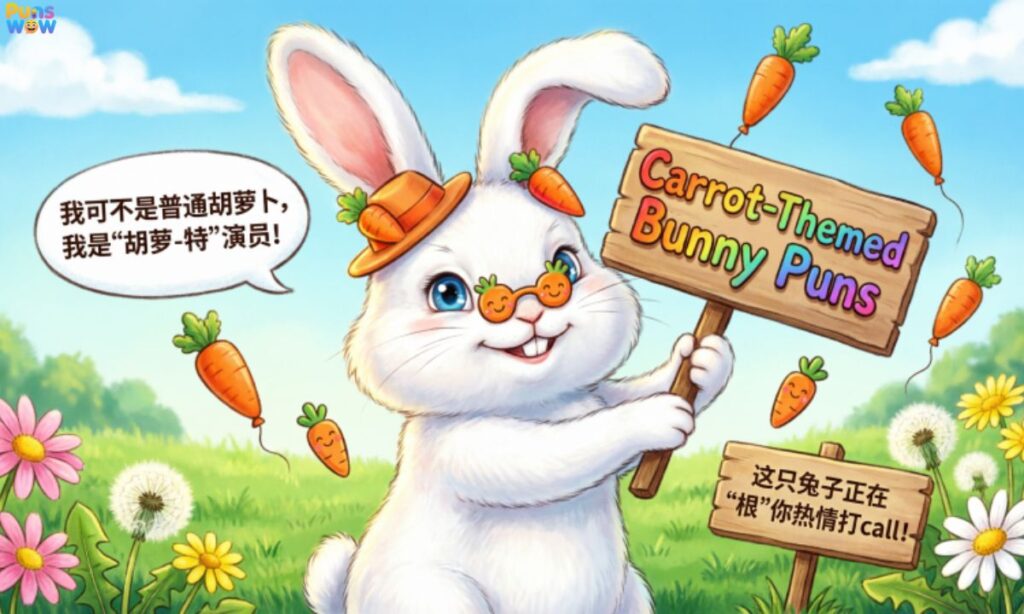 Carrot-Themed Bunny Puns