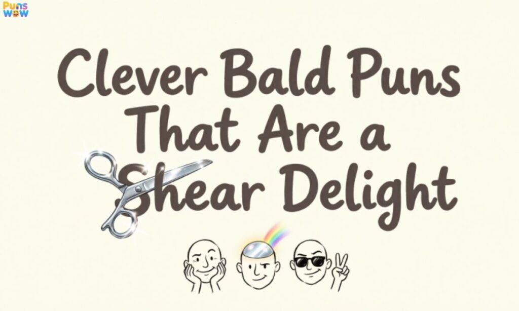 Clever Bald Puns That Are a Shear Delight