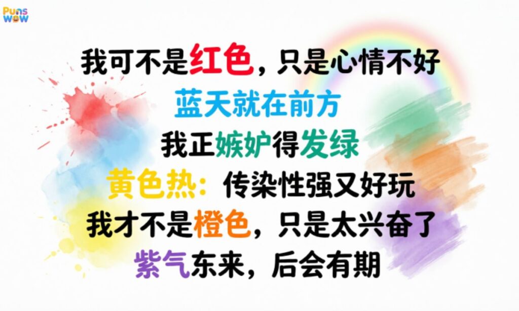 Clever Color Puns for Social Media Bios