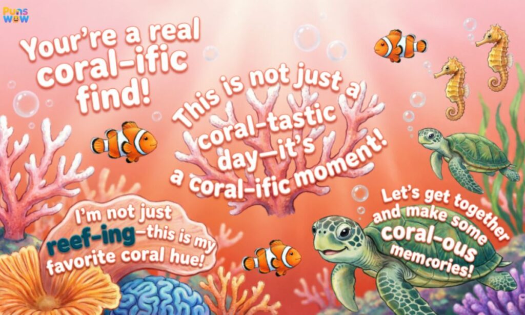 Coral Color Puns