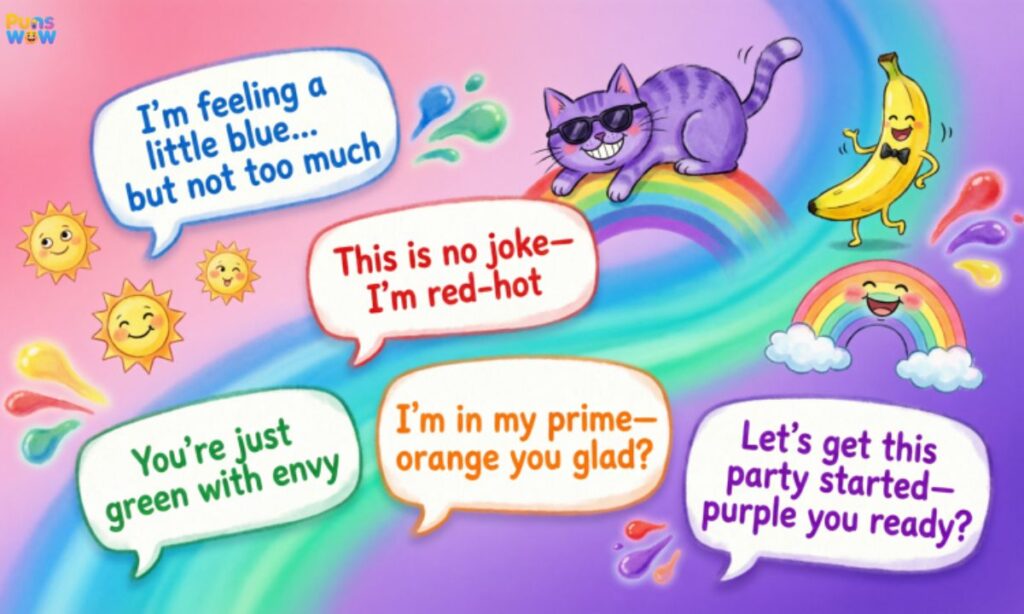 Funny Color Puns for Instagram Captions