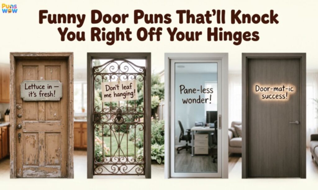Funny Door Puns That'll Knock You Right Off Your Hinges