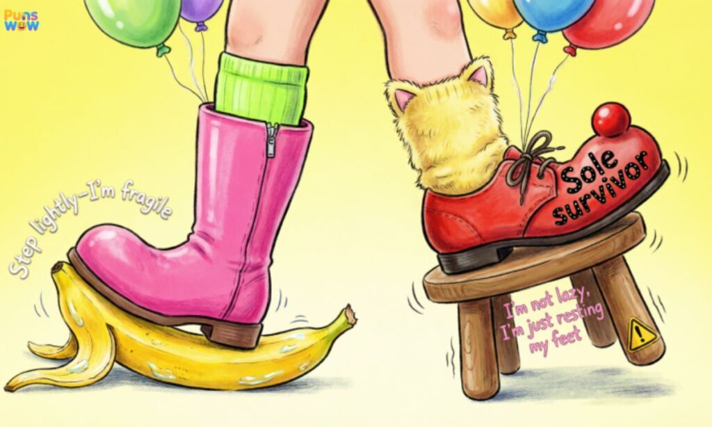 Funny Foot Photo One-Liners