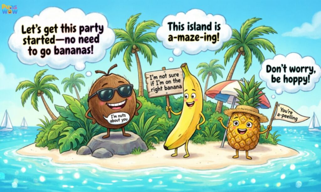 Funny Island Puns Captions