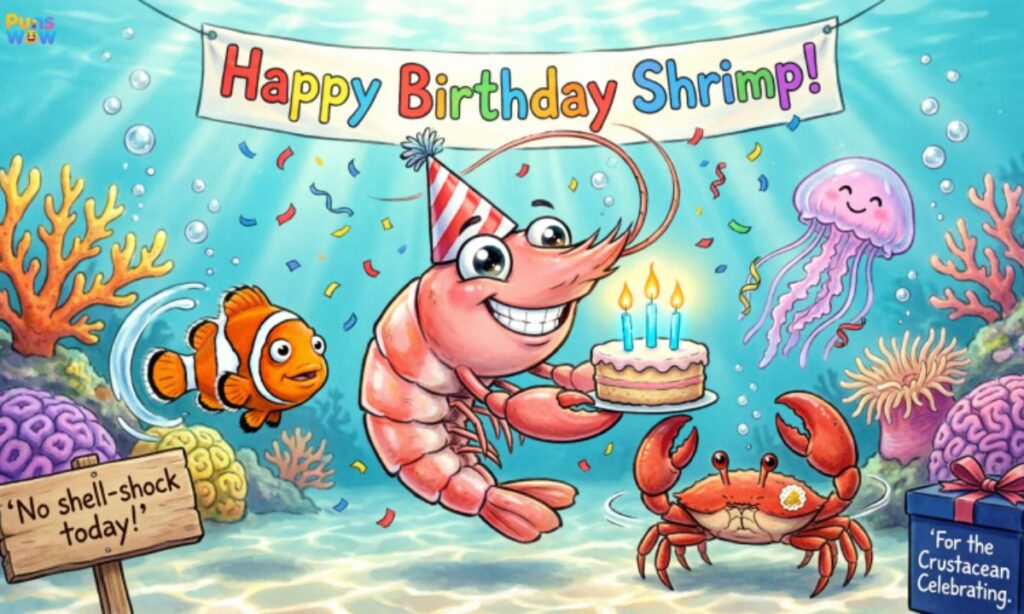Hilarious birthday shrimp wishes