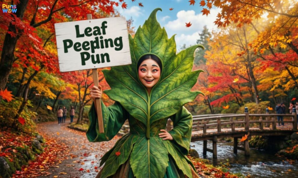 Leaf Peeping Pun