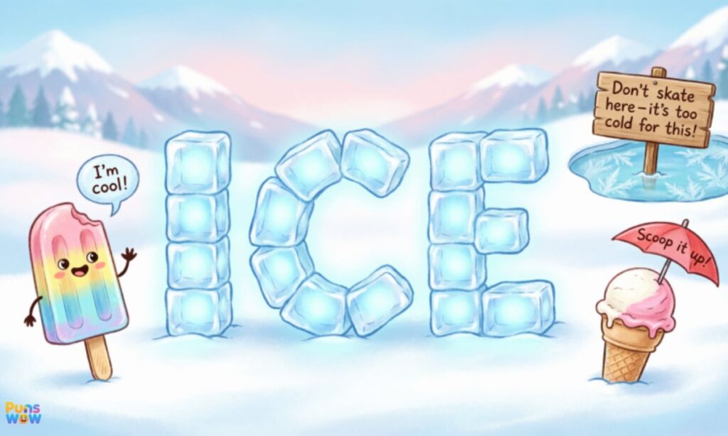 One-word & mini ice puns
