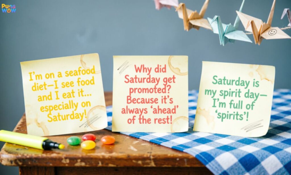 Saturday Puns One Liners