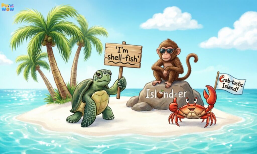 Short Funny Island Puns