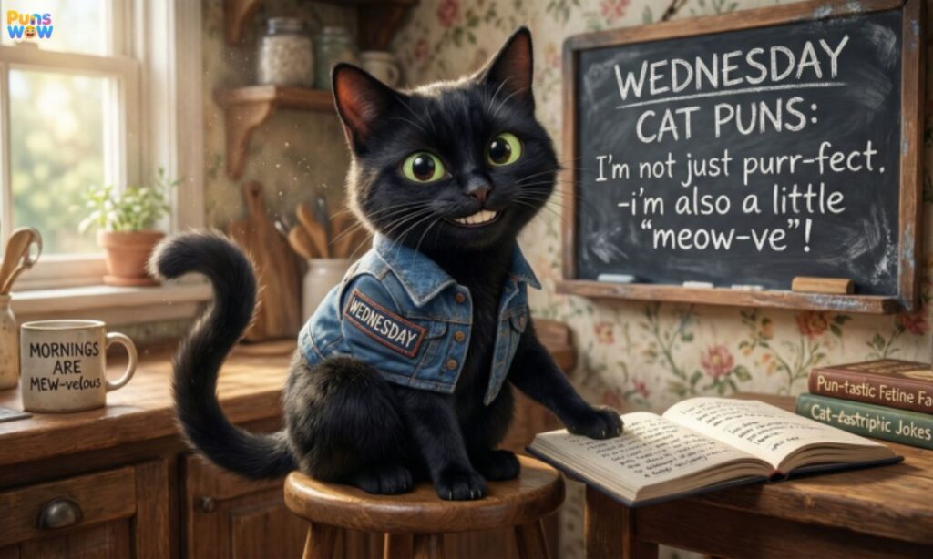 Wednesday Cat Puns