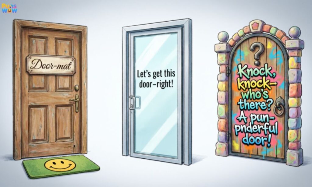 Witty Door Puns for Social Media