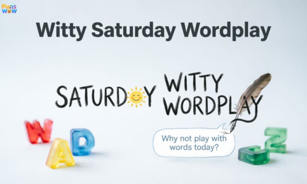 Witty Saturday Wordplay