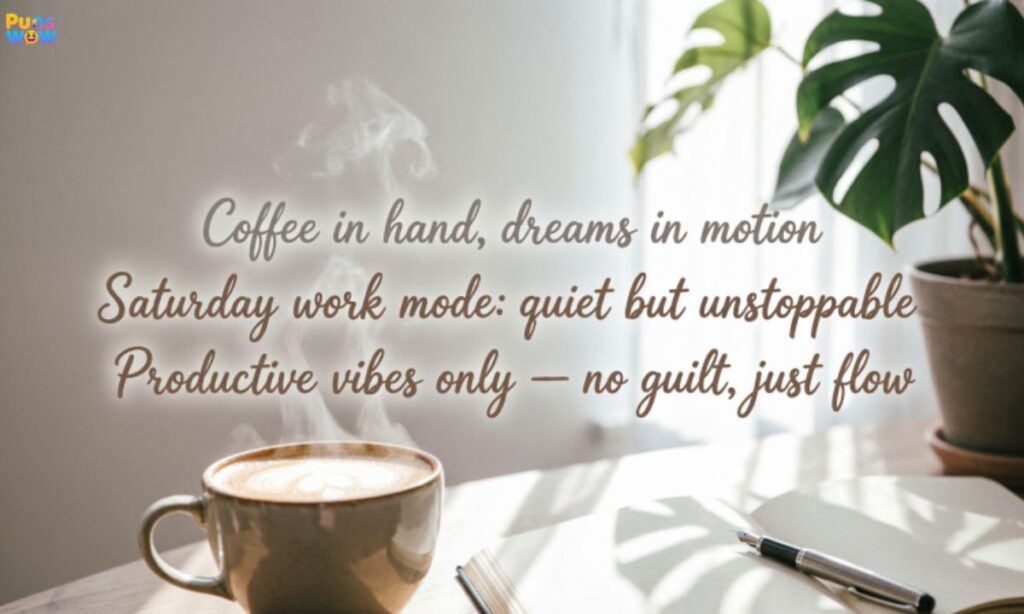 Working Saturday Instagram Captions with Lyrics