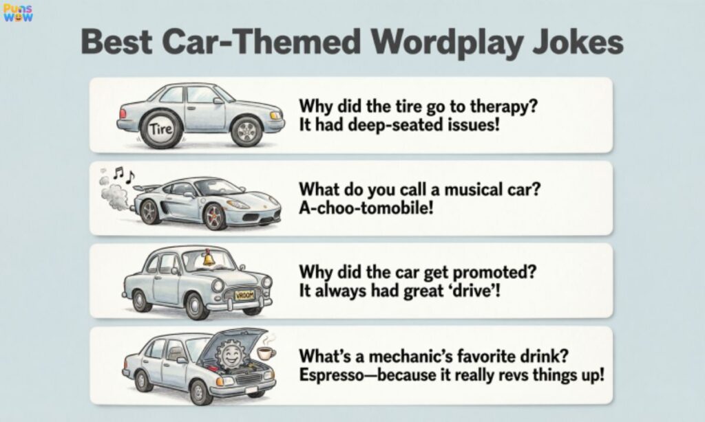 Best Car-Themed Wordplay Jokes