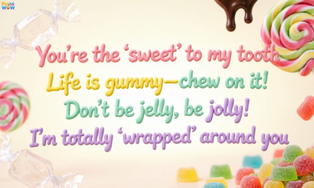 Candy Puns Captions for Instagram & Social Media