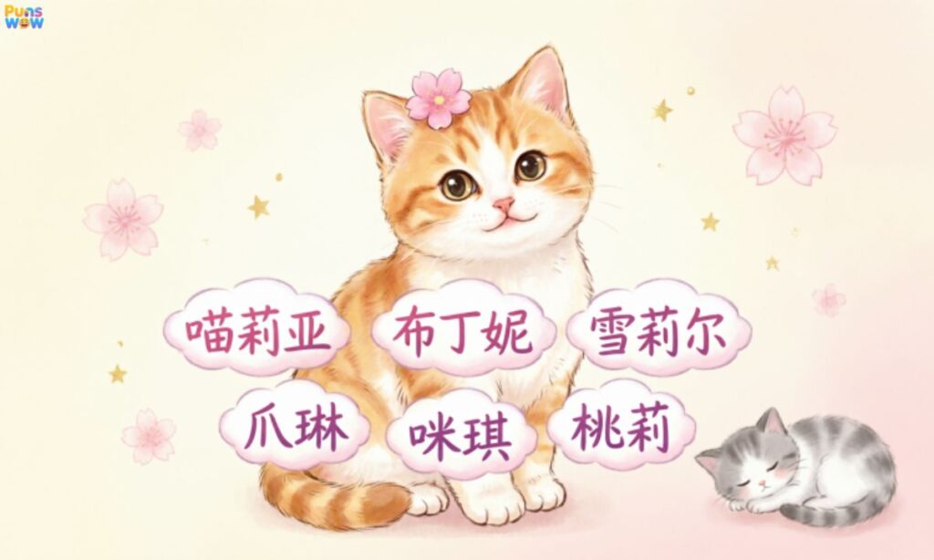 Cat Pun Names for Girl Cats