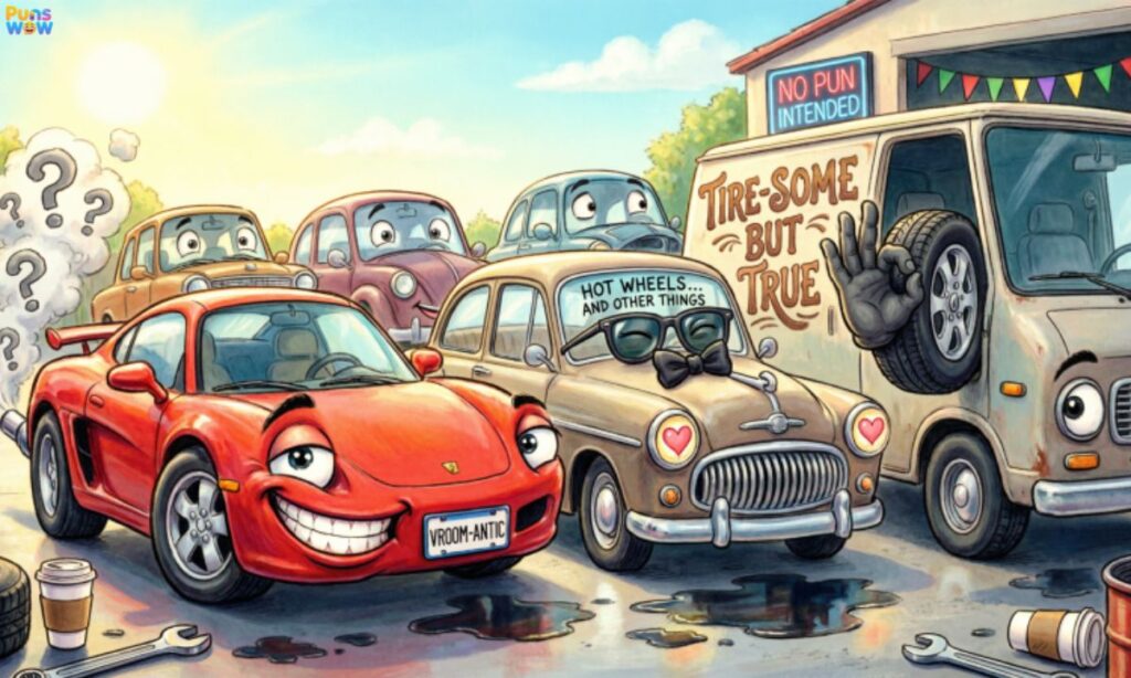 Funny Car Puns Dirty, Cheeky & Adult