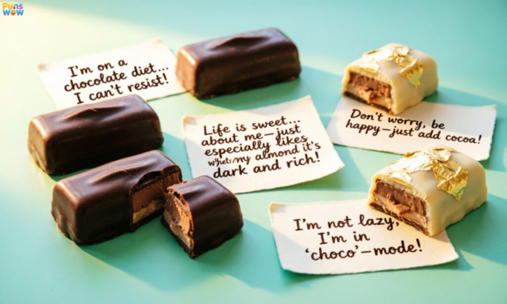 Funny Chocolate Puns Captions