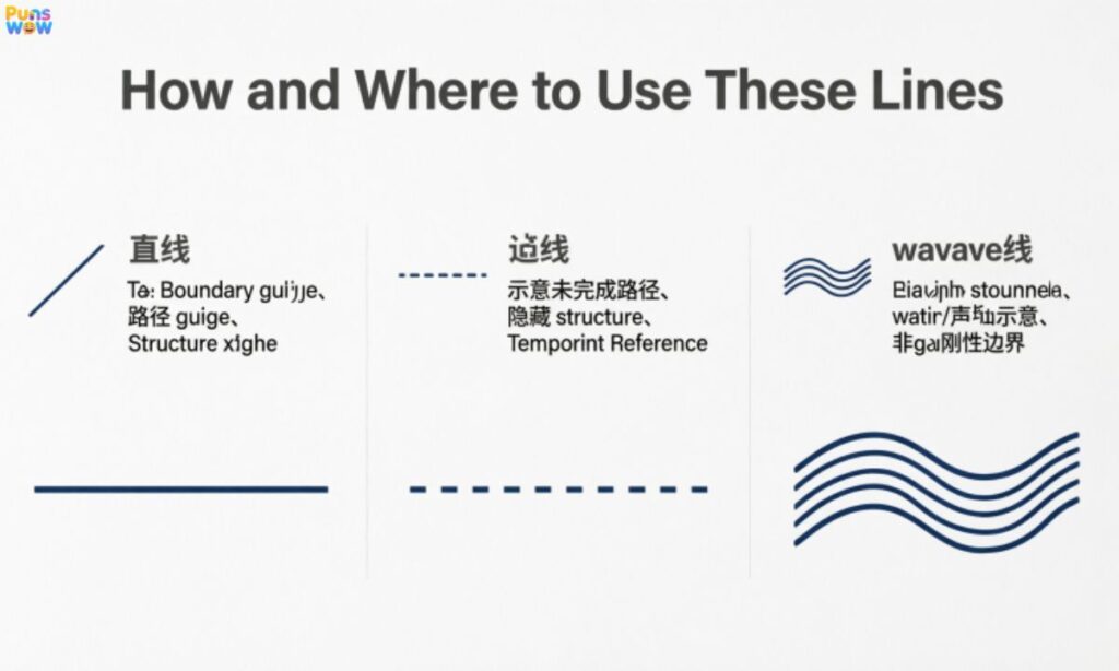 How and Where to Use These Lines