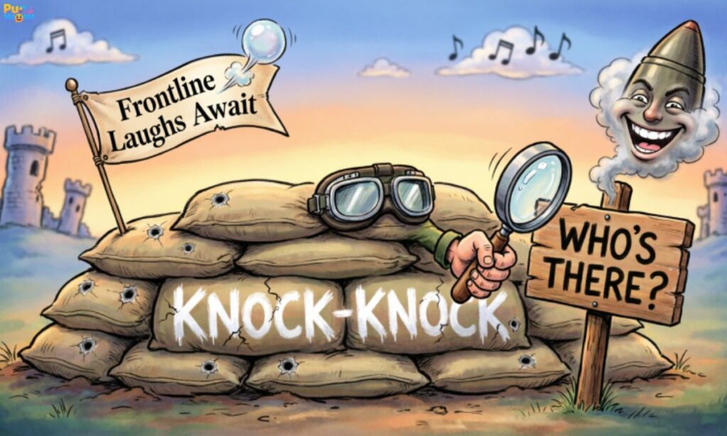 Knock-Knock War Puns Frontline Laughs Await