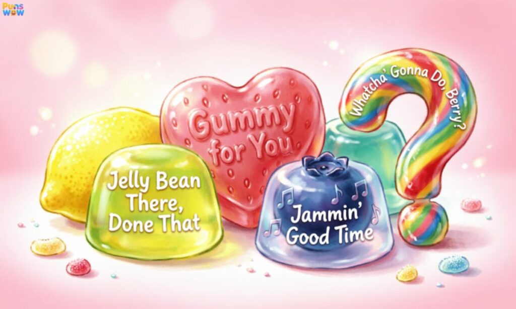 Sweets Puns for Gummies & Jellies