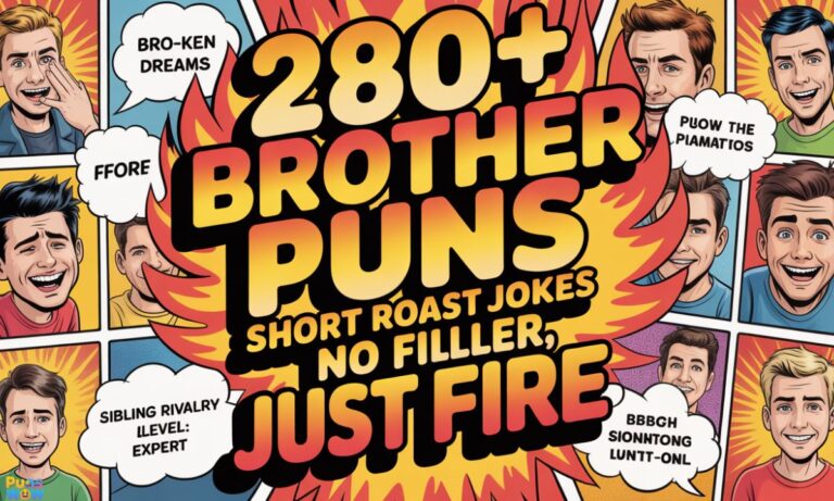 280+ Brother Puns Short Roast Jokes No Filler, Just Fire