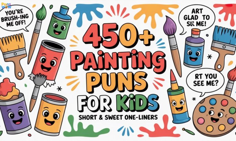 450+ Painting Puns For Kids Short & Sweet One-Liners