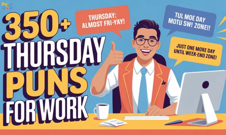 350+ Thursday Puns for Work Clean One-Liners For Instagram