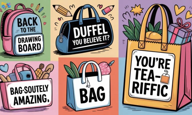 380+ Funny Bag Puns for School, Gym, Grocery & Gifts