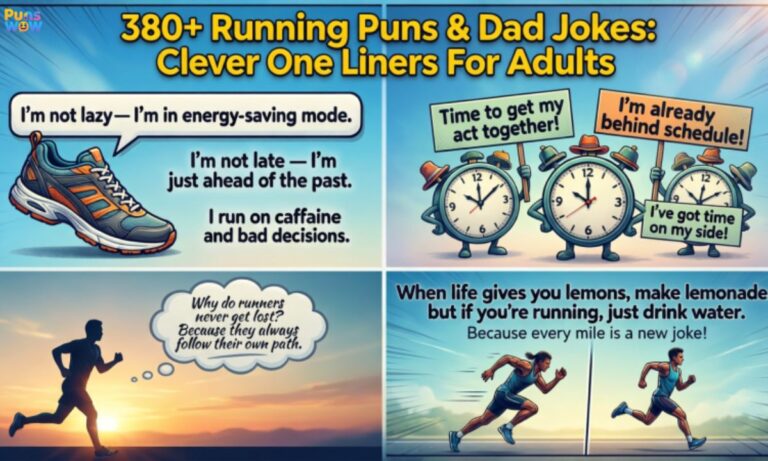 380+ Running Puns & Dad Jokes Clever One Liners For Adults