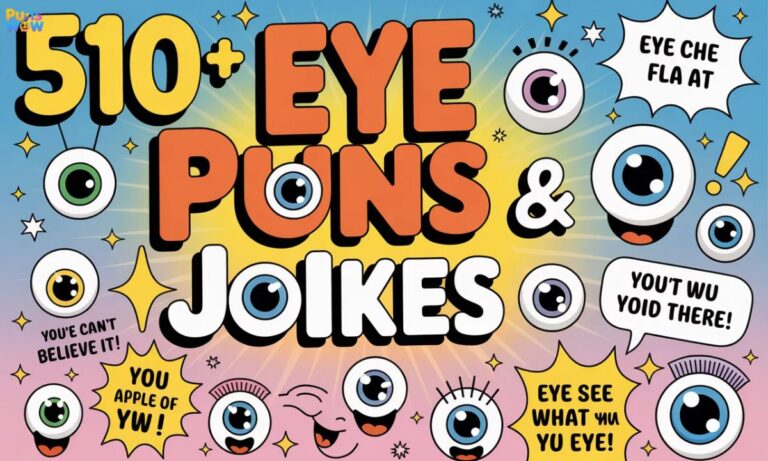 510+ Eye Puns & Jokes Clever One-Liners, Funny Captions & Eye-Rolling Wordplay for Adults