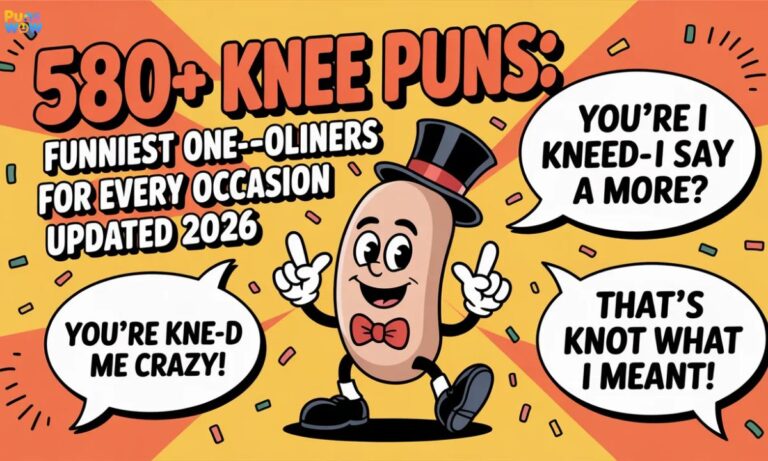 580+ Knee Puns Funniest One-Liners for Every Occasion Updated 2026