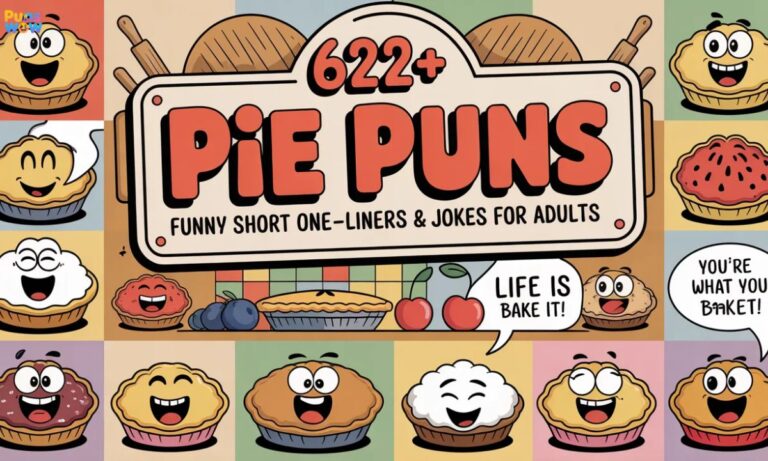 622+ Pie Puns Funny Short One-Liners & Jokes for Adults
