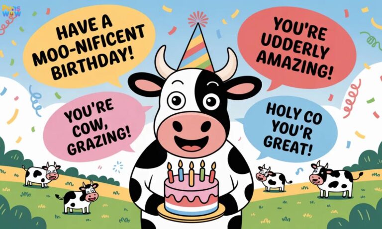 896+ Cow Puns Funny, Cute, Love One-Liners Birthday Captions