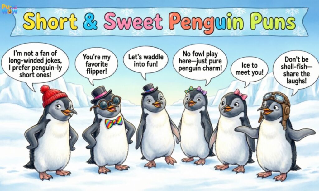 Short & Sweet Penguin Puns