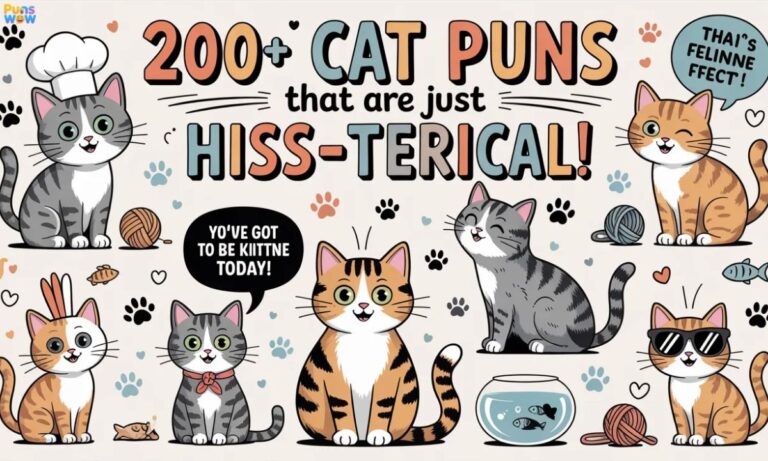 200+ Cat Puns That Are Just Hiss-terical