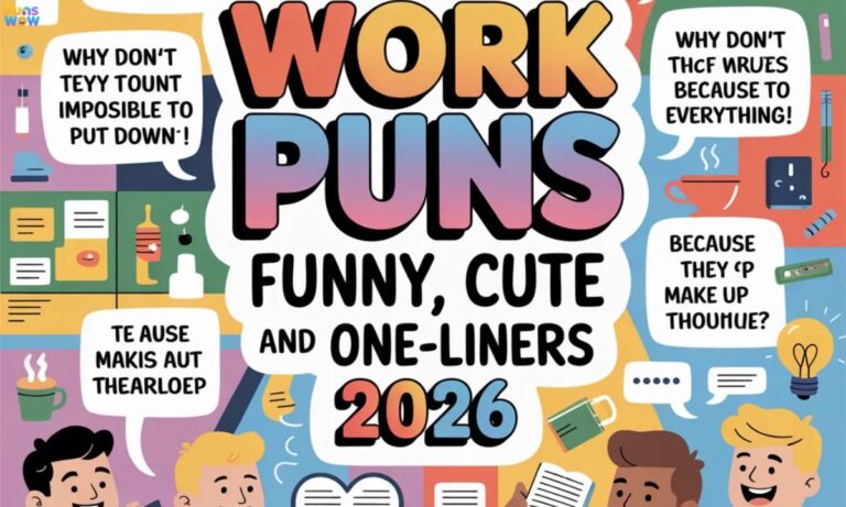 380+ Work Puns Funny, Cute and One-Liners 2026