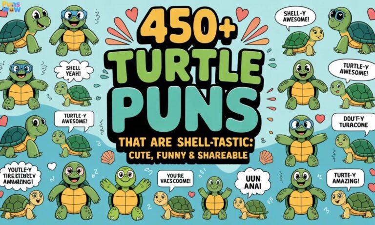 450+ Turtle Puns That Are Shell-Tastic Cute, Funny & Shareable
