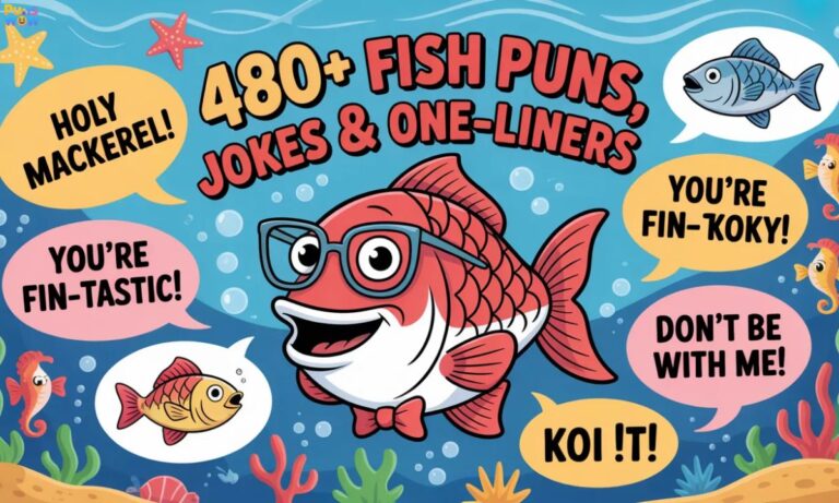 480+ Fish Puns, Jokes & One-Liners